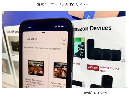 写真1 アマゾンのECサイト